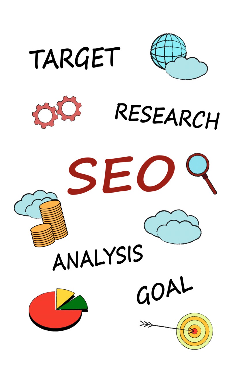 Search engine optimization (SEO) concept. Different words and drawings on white background, illustration <br />
eCommerce-Team-Discussion-of-izaan-creative-ltd-scaled.